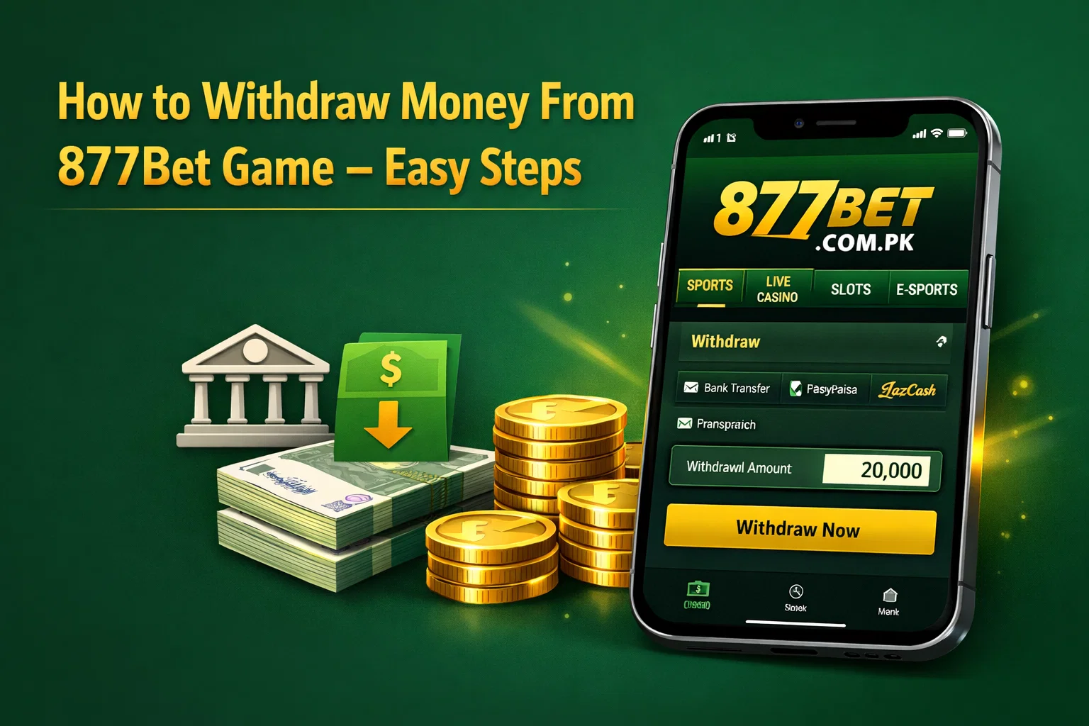 How to Withdraw Money From 877Bet Game